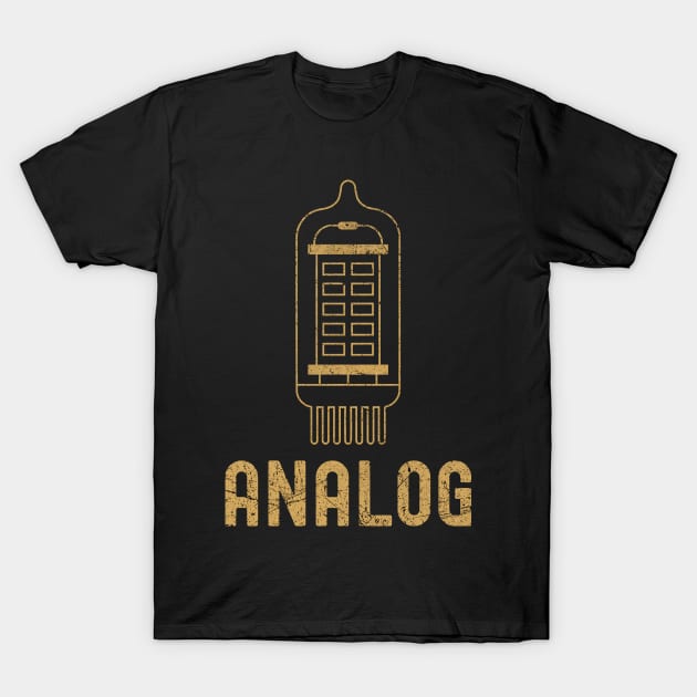 Analog Music Audio Engineer T-Shirt by All-About-Words